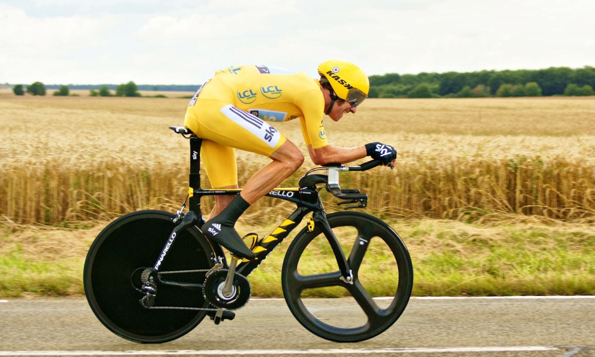 [UNVERIFIED CONTENT] Cycle Race - Tour de France 2012 : Bradley Wiggins le maillot jaune lors du contre la montre Bonneval - Chartres. Foto: Getty Images/Denis Prezat