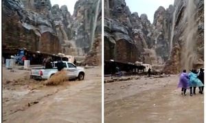 Emergencia por inundaciones en ciudad jordana de Petra