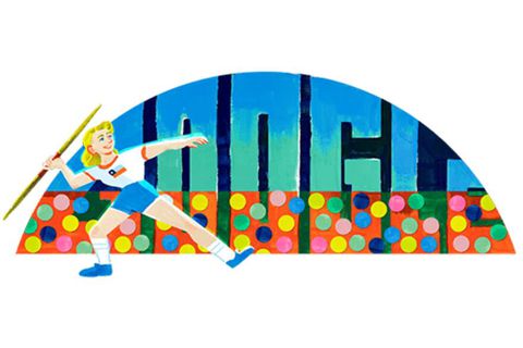Google de le dedicó un doodle a Marlene Ahrens, la primera chilena en ganar una medalla olímpica.