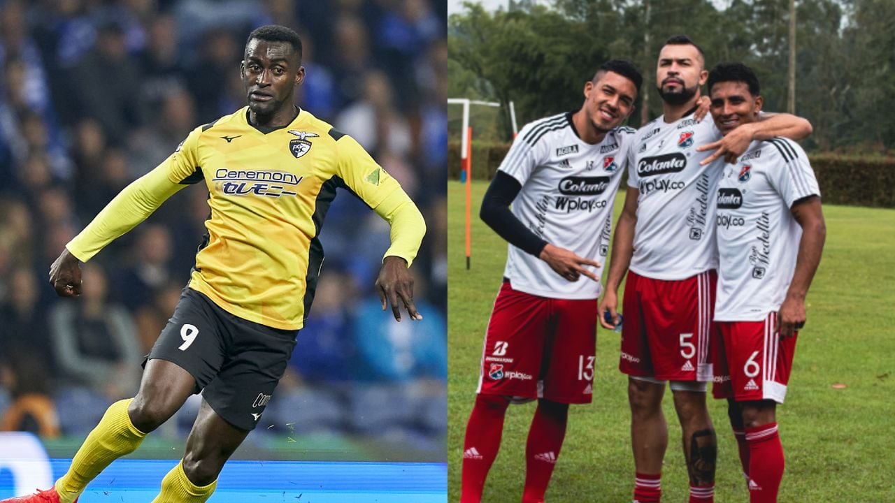 Jackson Martínez e Independiente Medellín. Foto: Getty Images/Jose Manuel Alvarez/Quality Sport Images//Instagram Independiente Medellín (dimoficialcom)