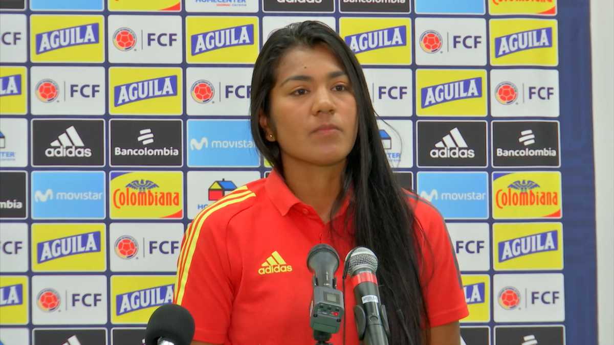 Daniela Arias, defensa de la Selección Colombia femenina que enfrentará este 23 de febrero a Argentina en el estadio Alfonso López de Bucaramanga.