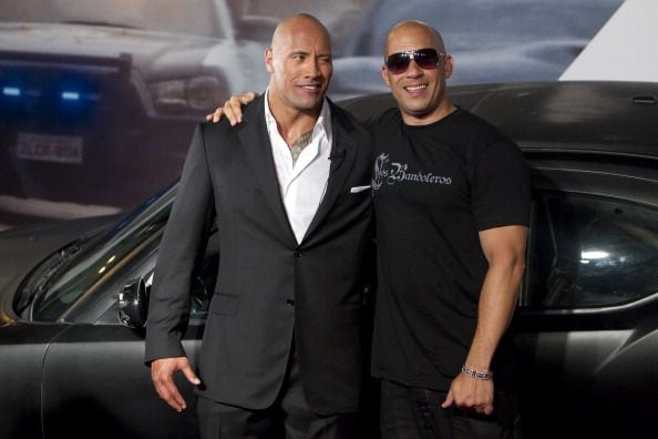 Dwayne Johnson (The Rock) and Vin Diesel