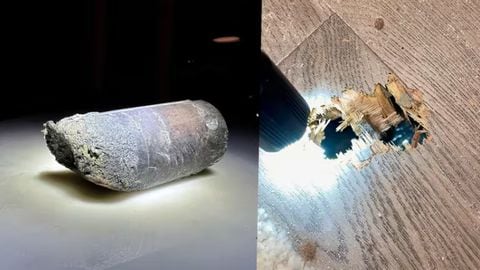 Trozo de metal, presuntamente desprendido de la Estación Espacial Internacional