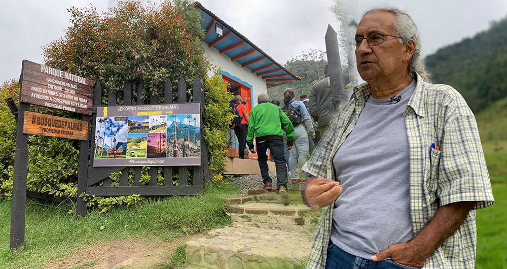 Con fotografías y videos, Néstor Ocampo demostró que empresarios inescrupulosos habrían instalados improvisados "peajes" ilegales en las montañas de Salento, Quindío, cobrándole a todo aquel que quiera visitar el hogar de la palma de cera.