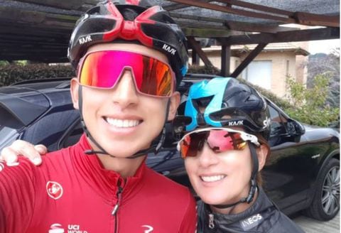 Mamá de Egan Bernal comparte foto junto al ciclista tras duro accidente