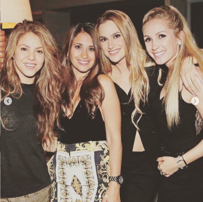 Esta es la única imagen que Antonela ha publicado con Shakira. Foto: Instagram @antonelaroccuzzo.