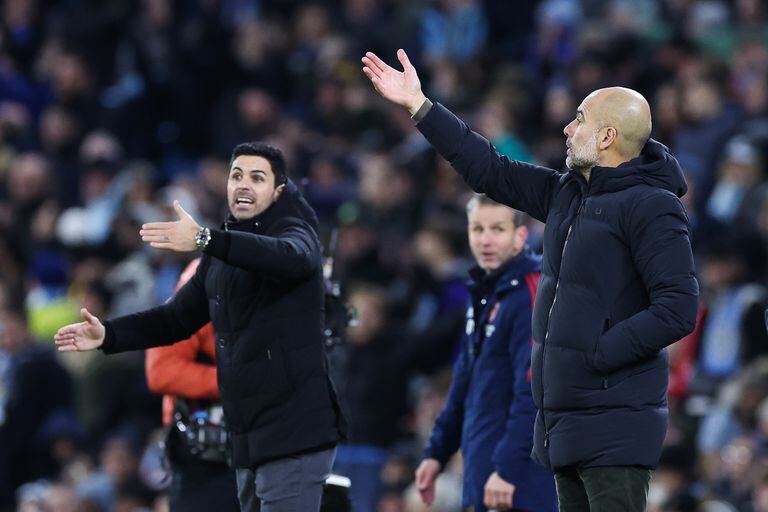 Pep Guardiola y Mikel Arteta trabajaron juntos en Manchester City.