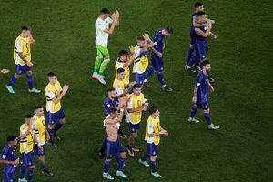 Selección de Argentina tras su triunfo ante Polonia.