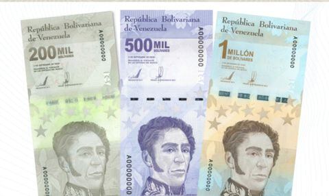 Nuevos billetes venezolanos