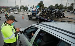 Comparendo policía de tránsito Bogotá