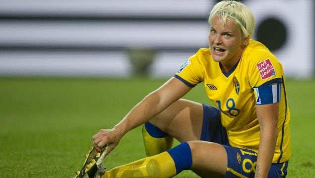 Nilla Fischer, exjugadora de la Selección de Suecia.