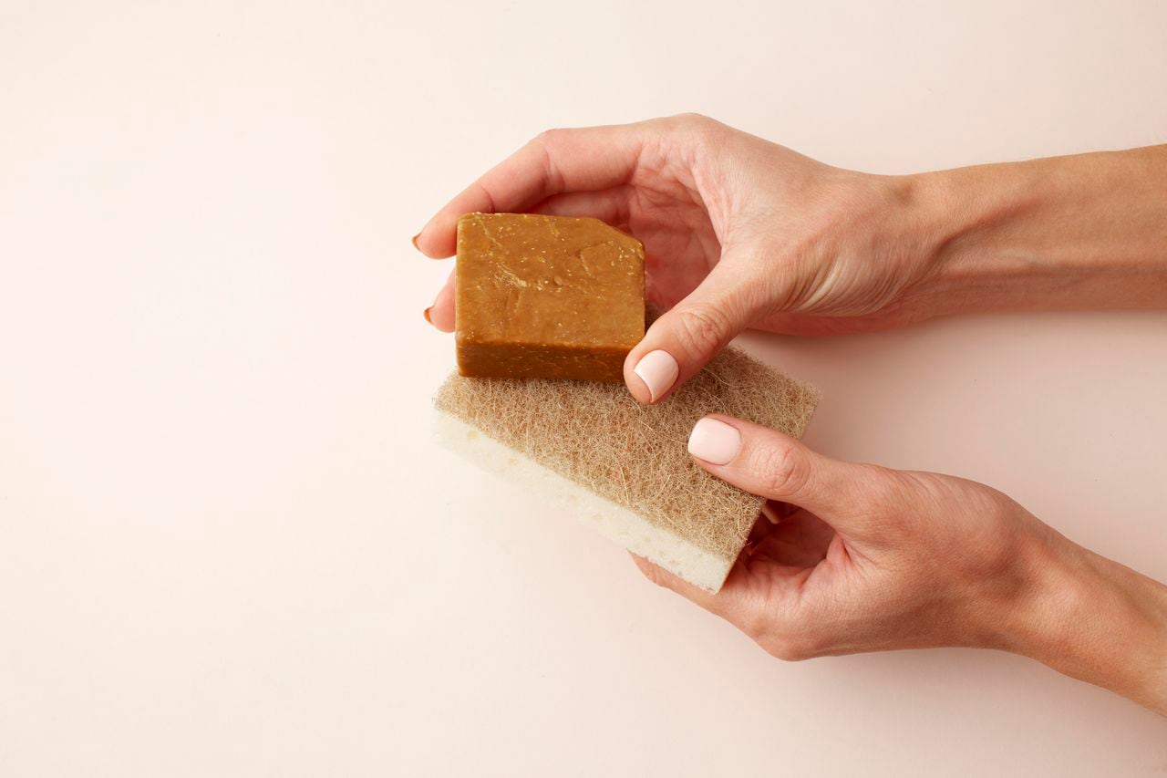 Clay Soap Has Properties That Help The Face And Hair.
