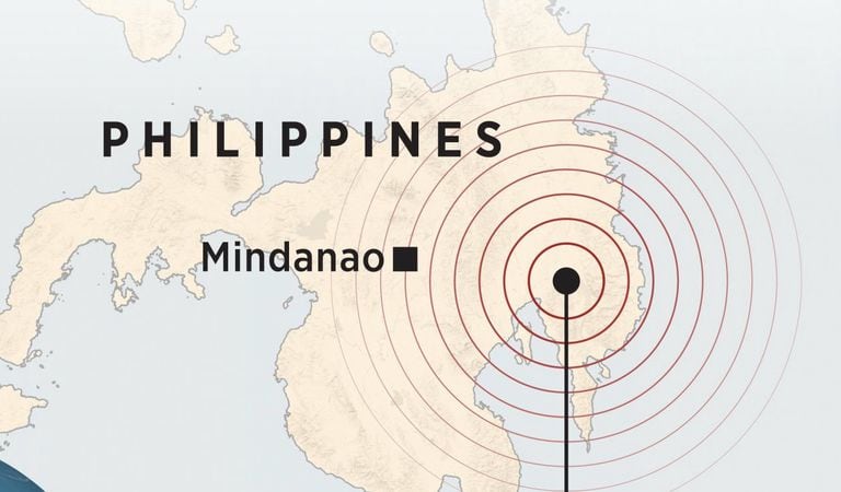 El terremoto se sintió en gran parte del territorio de Filipinas
