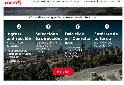 Home portal web Alcaldía de Bogotá