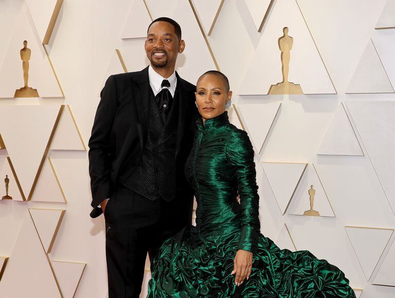 Will Smith y Jada Pinkett Smith en la 94th edición de los Academy Awards en Hollywood