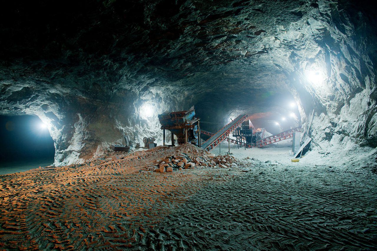 Trabajo minero bajo tierra