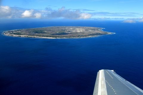 Isla de Nauru en Australia.