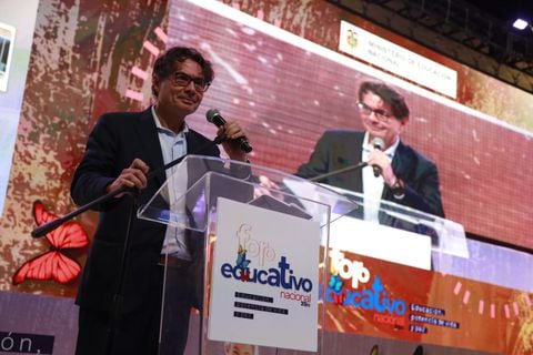 El ministro de educación, Alejandro Gaviria, en el  Foro Educativo Nacional 2022, en Bogotá.