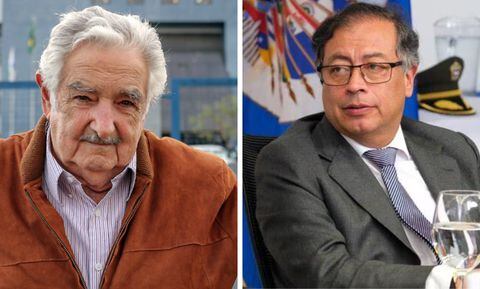 Gustavo Petro y José Pepe Mujica.
