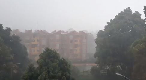 En la tarde del jueves 19 de enero se presentaron fuertes lluvias en varios puntos de Bogotá.