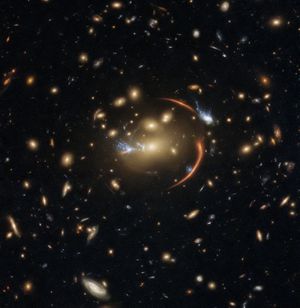 Galaxia lejana captada por el telescopio Hubble. Cortesía: NASA