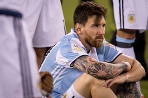 Lionel Messi en la Copa América 2016.