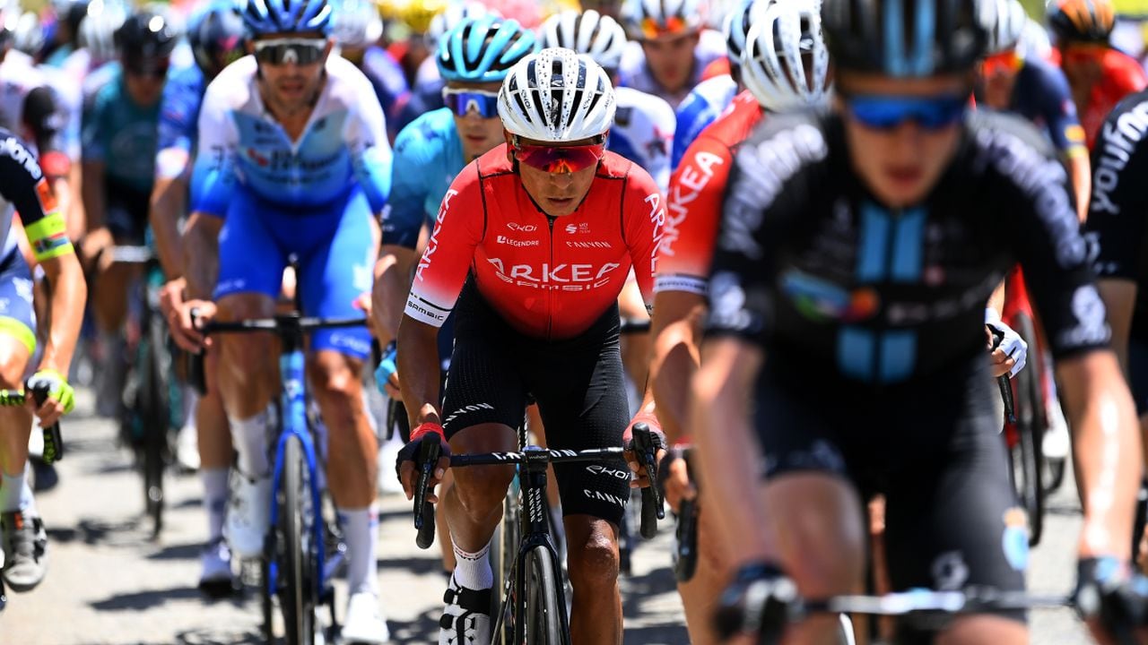 ALPE D'HUEZ, FRANCE - JULY 14: Nairo Alexander Quintana Rojas of Colombia and Team Arkéa - Samsic competes during the 109th Tour de France 2022, Stage 12 a 165,1km stage from Briançon to L'Alpe d'Huez 1471m / #TDF2022 / #WorldTour / on July 14, 2022 in Alpe d'Huez, France. (Photo by Getty Images/Tim de Waele)