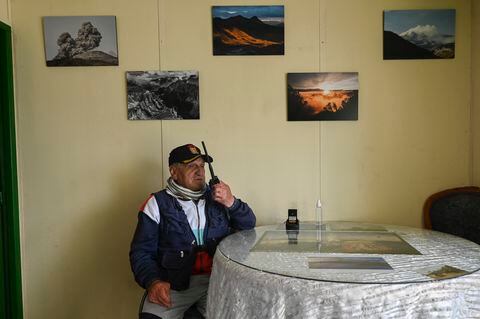 Leonel Ortiz, vive cerca al volcán del Nevado del Ruiz