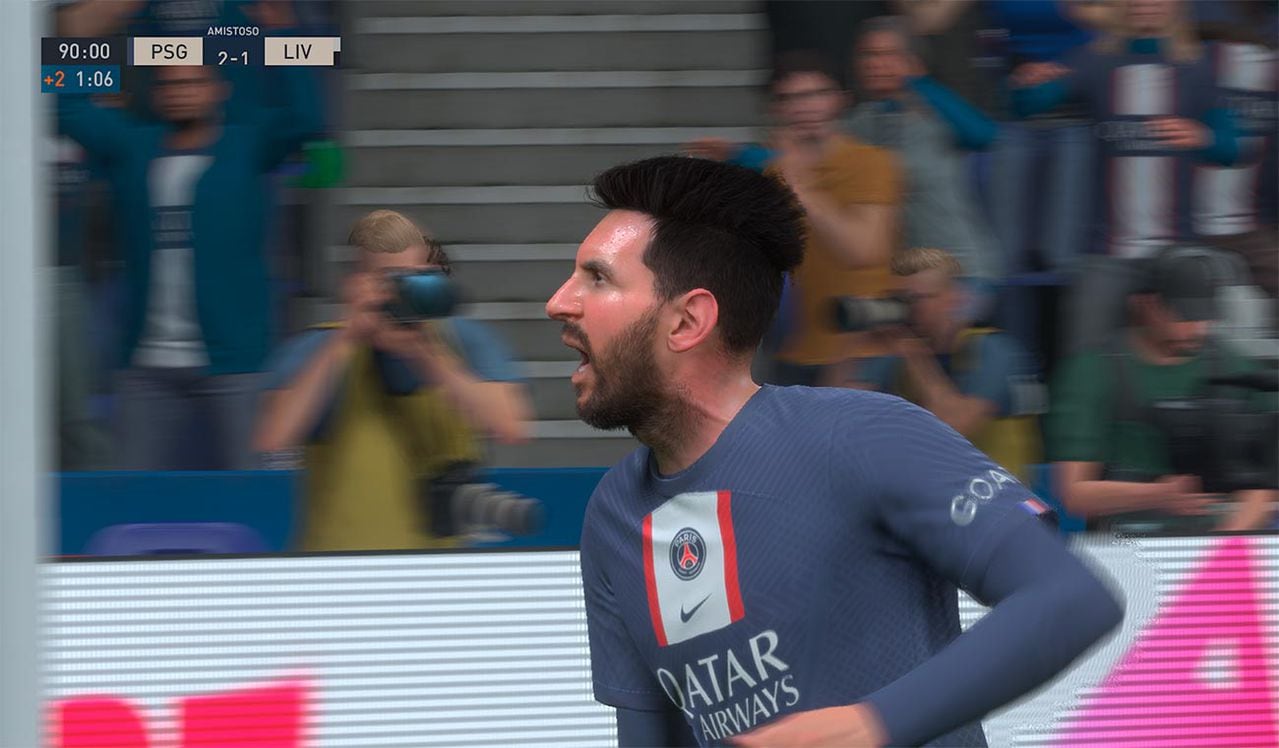 Lionel Messi jugando con el PSG en FIFA 23.