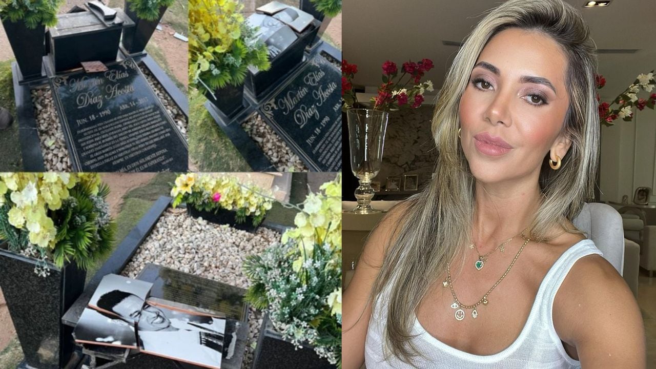 The photo of Martín Elías on his grave ended up broken and no one responded.  Photos: Instagram @dayanajaimes55.
