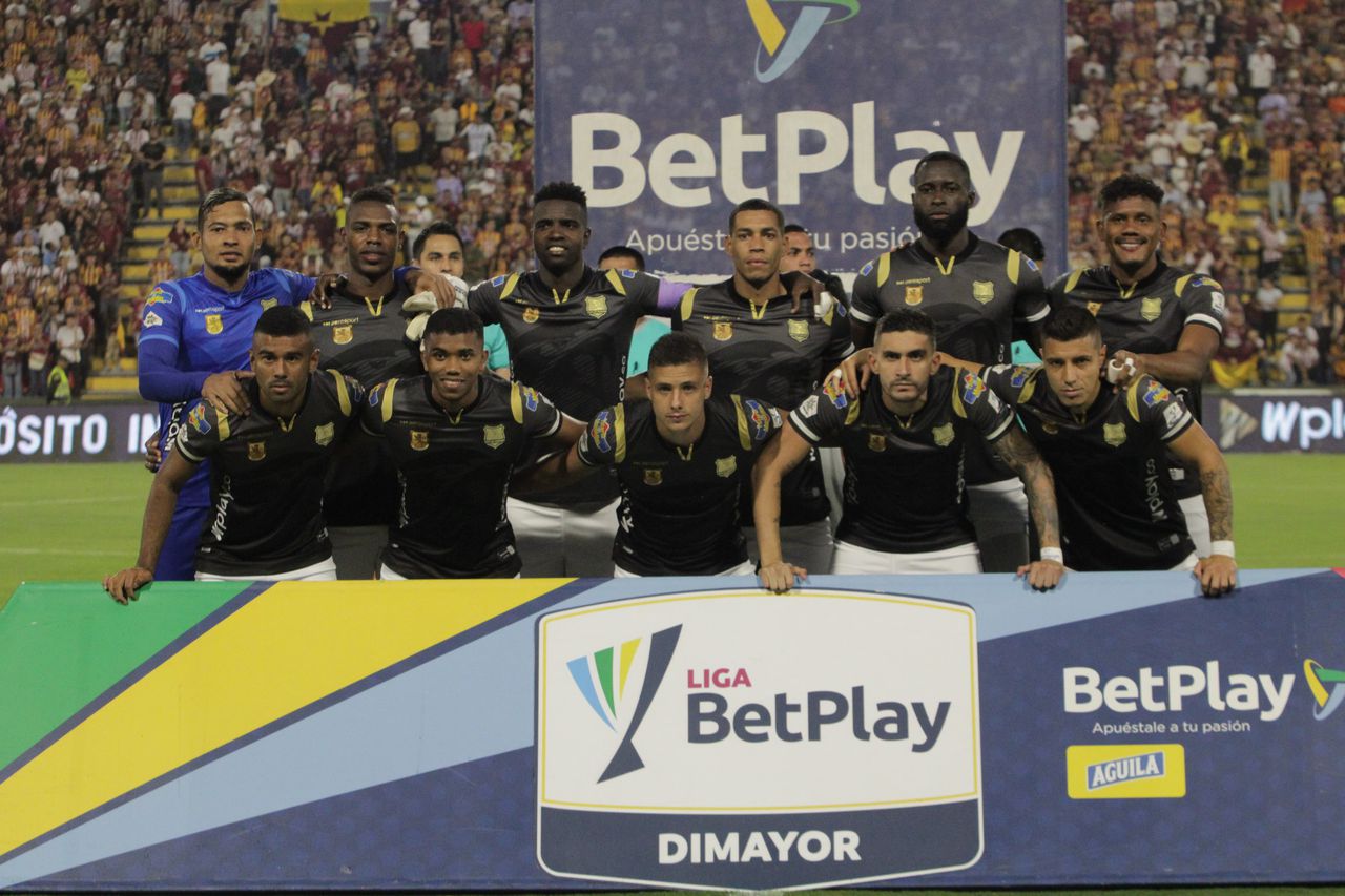 Imagen del partido entre Deportes Tolima y Águilas Doradas por la quinta fecha de los cuadrangulares semifinales de la Liga colombiana 2023.