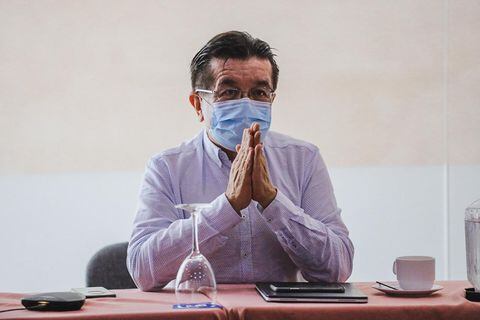 Fernando Ruiz, ministro de Salud, en Puesto de Mando Unificado del 21 de mayo