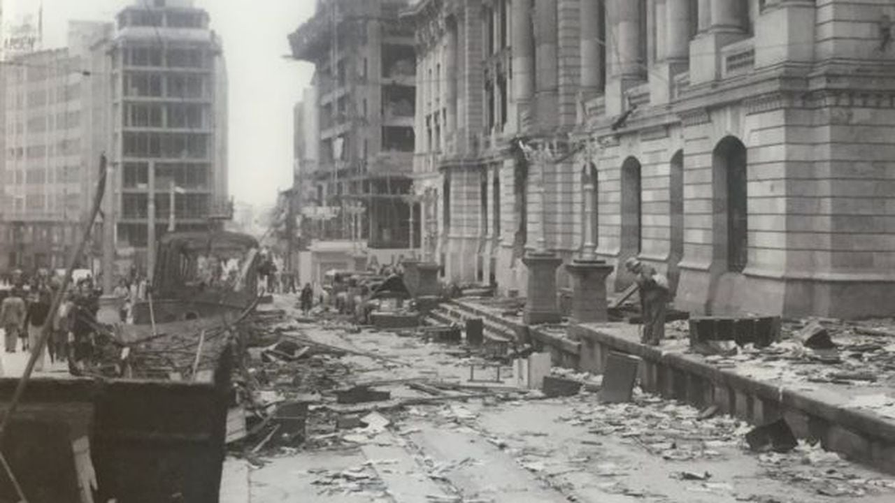 Los principales destrozos se produjeron en el centro de Bogotá, donde funcionaban las oficinas públicas.