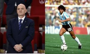 Infantino propone conmemorar a Maradona en cada Mundial.