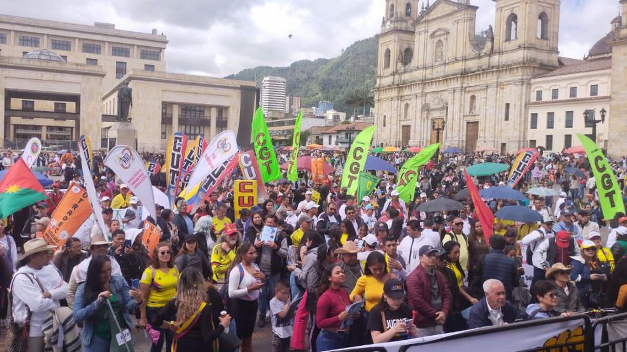 Marchas a favor del Gobierno de Gustavo Petro este jueves 20 de julio