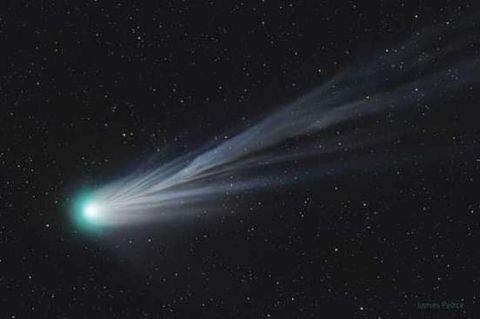 El cometa diablo se caracteriza por su cola e incluso por sus llamativos colores.