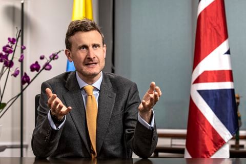 George Hodgson.
Embajador de Reino Unido en Colombia.
Bogotá Octubre 18 de 2022.
Foto: Juan Carlos Sierra-Revista Semana.