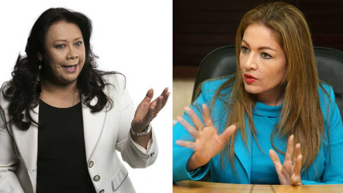 Las congresistas Gloria Stella Díaz y Alexandra Moreno Piraquive están peleadas en las redes sociales. 