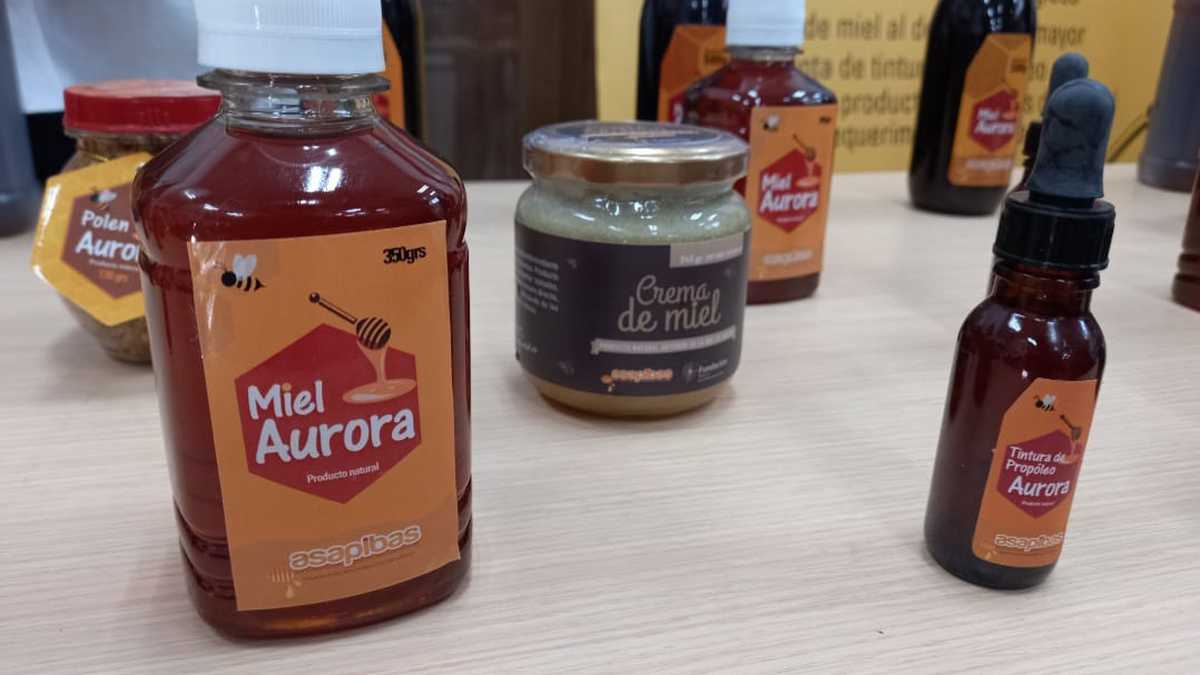 Productos de miel comercializados por Asapibas