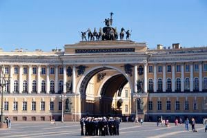 Plaza en San Petersburgo en Rusia, imagen de referencia Getty Images.