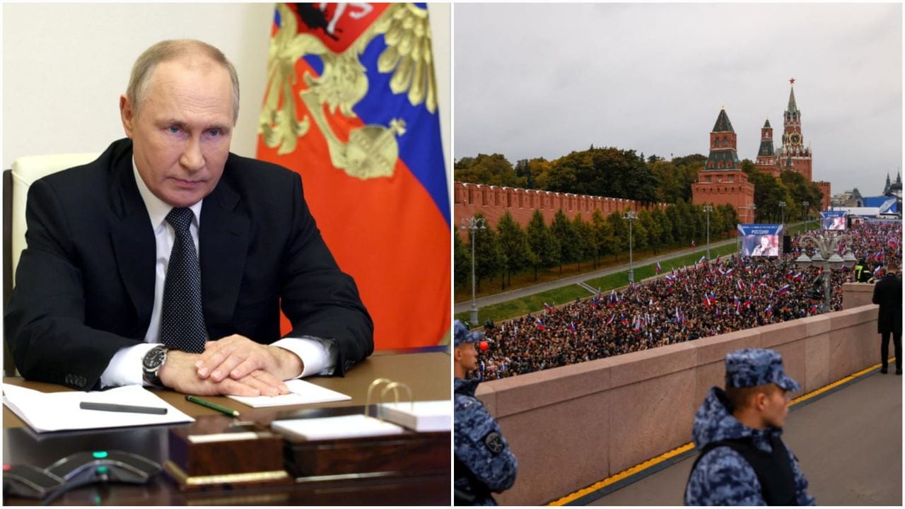 Putin declara la ley marcial en los cuatro territorios anexados.