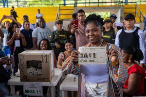 Votación Francia Marquez, vota en Suarez Cauca