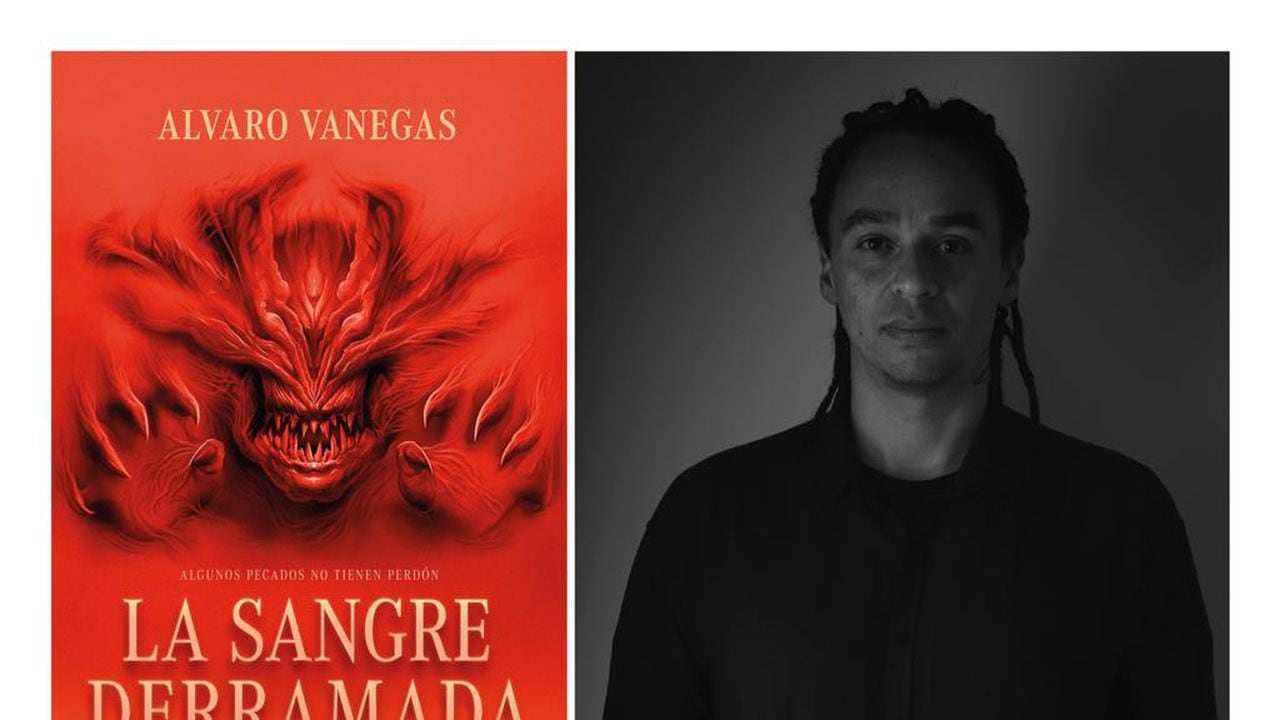Alvaro Vanegas y su libro 'La sangre derramada'