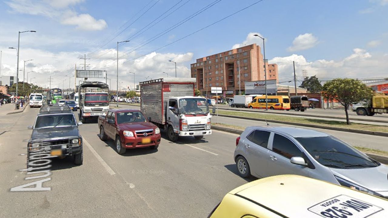 Imagen de referencia Autopista Sur de Bogotá.