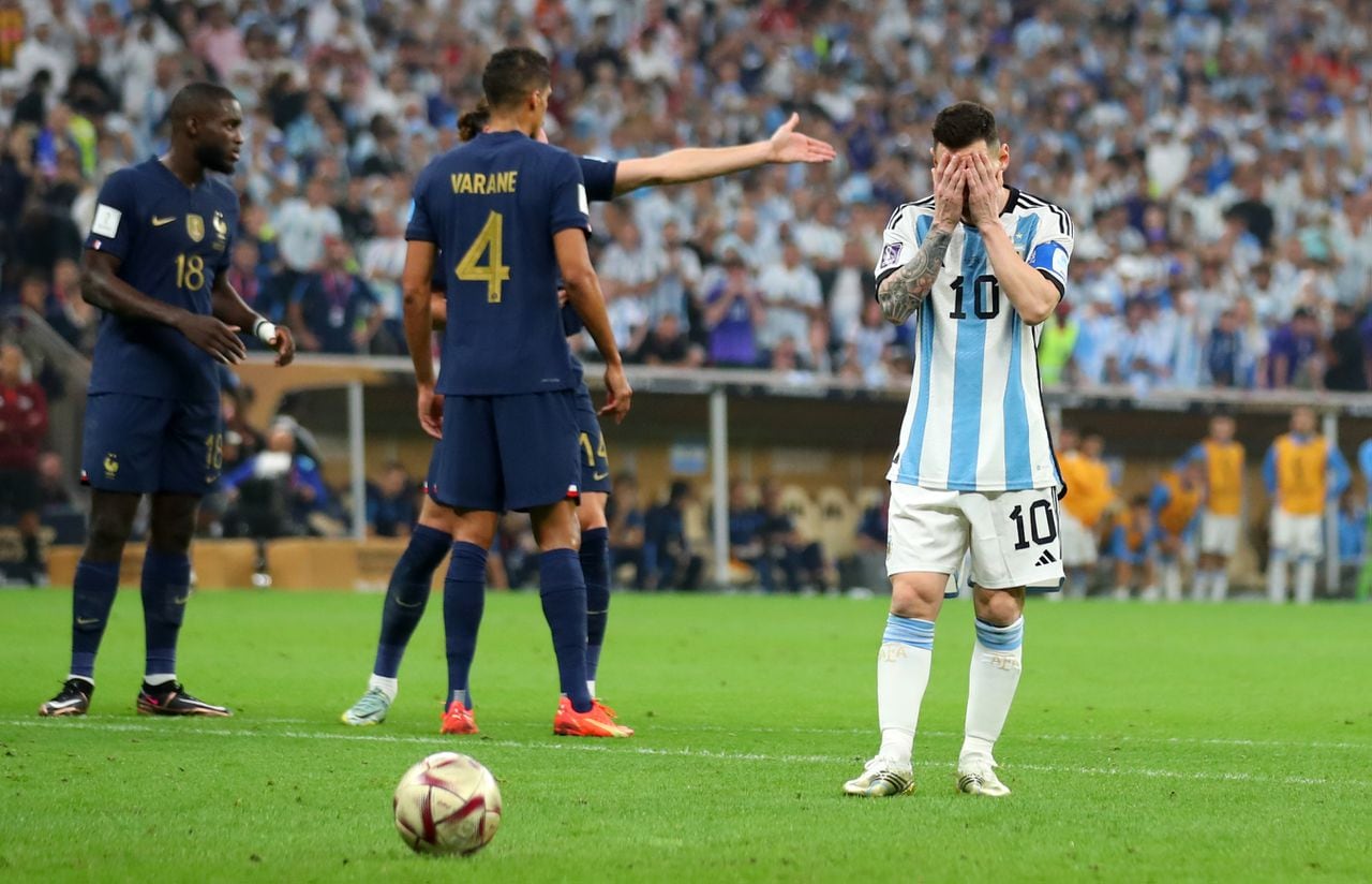 Lionel Messi en la final del Mundial de Qatar ante Francia.