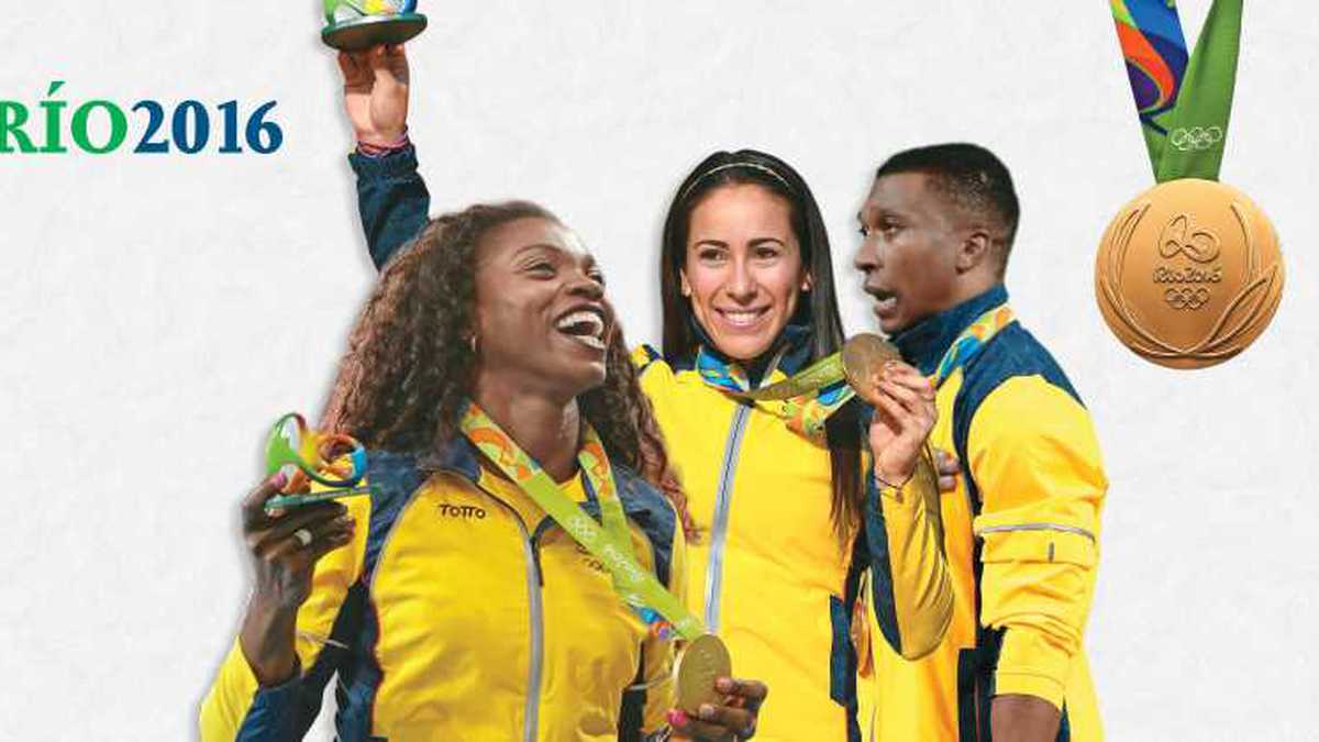 Caterine Ibargüen, el primer oro en atletlismo para el país; Mariana Pajón, la deportista colombiana más importante en la historia de los olímpicos: dos participaciones, dos oros; Óscar Figueroa, el primer hombre que gana para Colombia una medalla de oro en una olimpiada.