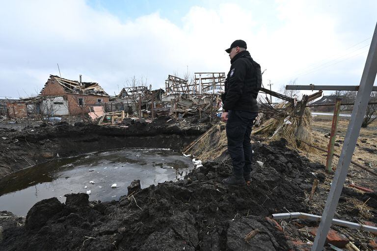 Ucrania ha sufrido los bombardeos más fuertes de las últimas semanas por cuenta de las fuerzas rusas. Foto: AFP.