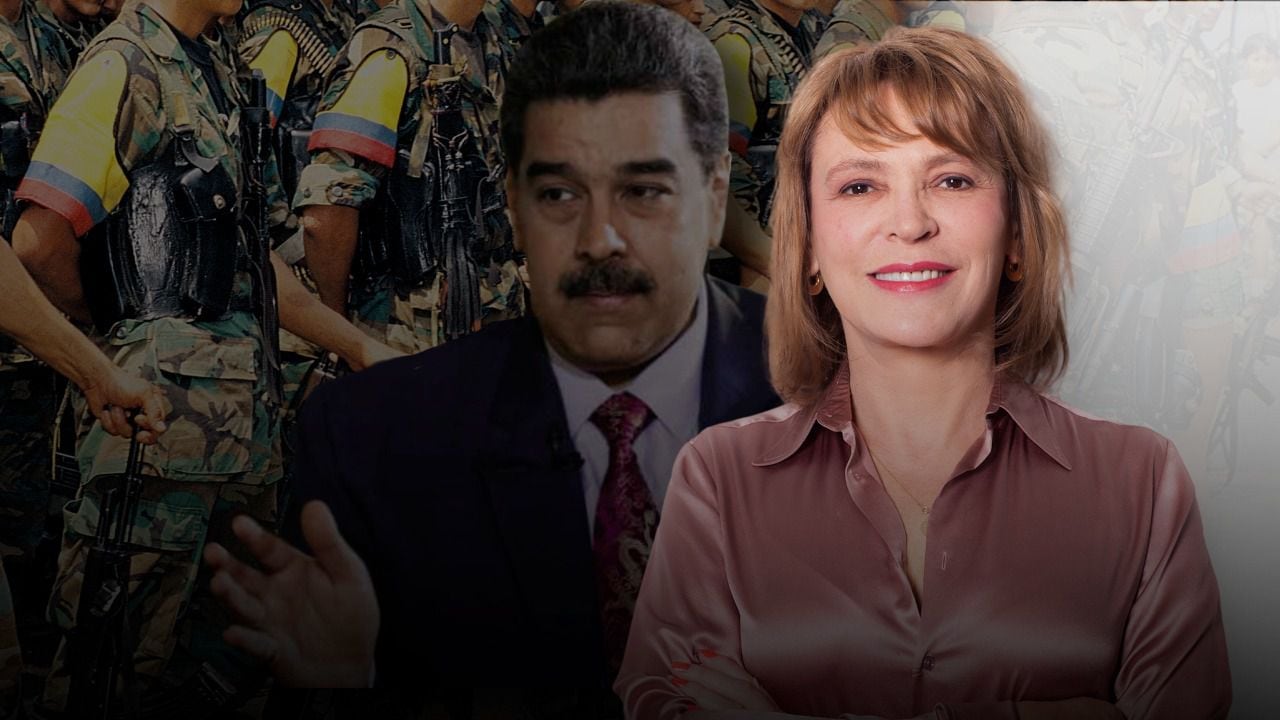 María Isabel Rueda y Nicolás Maduro