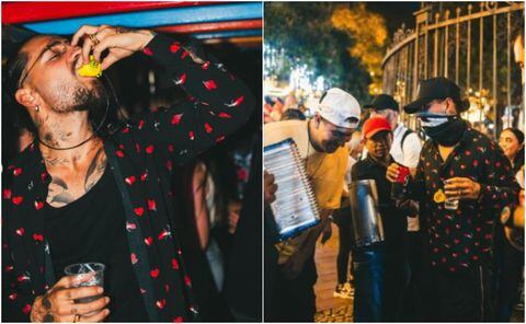 Maluma estuvo en tremenda fiesta en una chiva rumbera en Medellín y sus videos se viralizaron en redes.