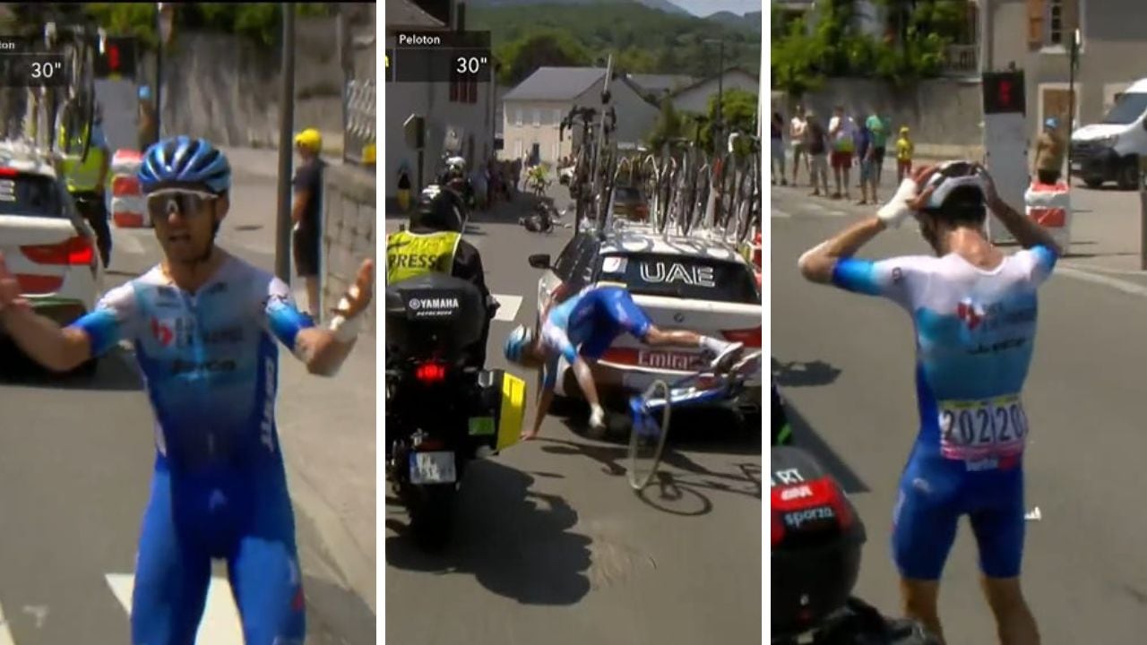 Un accidente insólito se presentó en la etapa 18 del Tour de Francia 2022